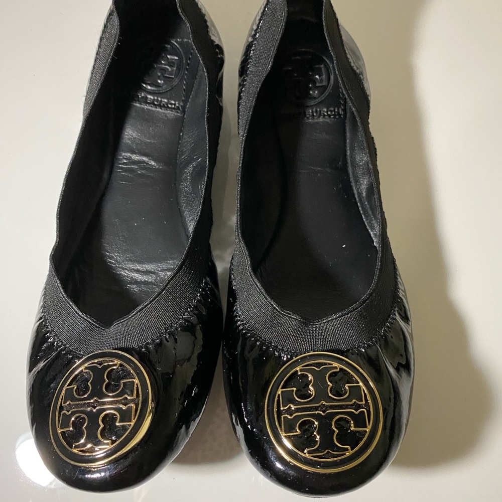 Tory Burch Black Ballet Flats